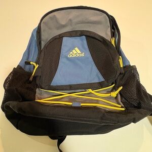 VINTAGE | Adidas Blue Grey and Yellow Men's Backpack